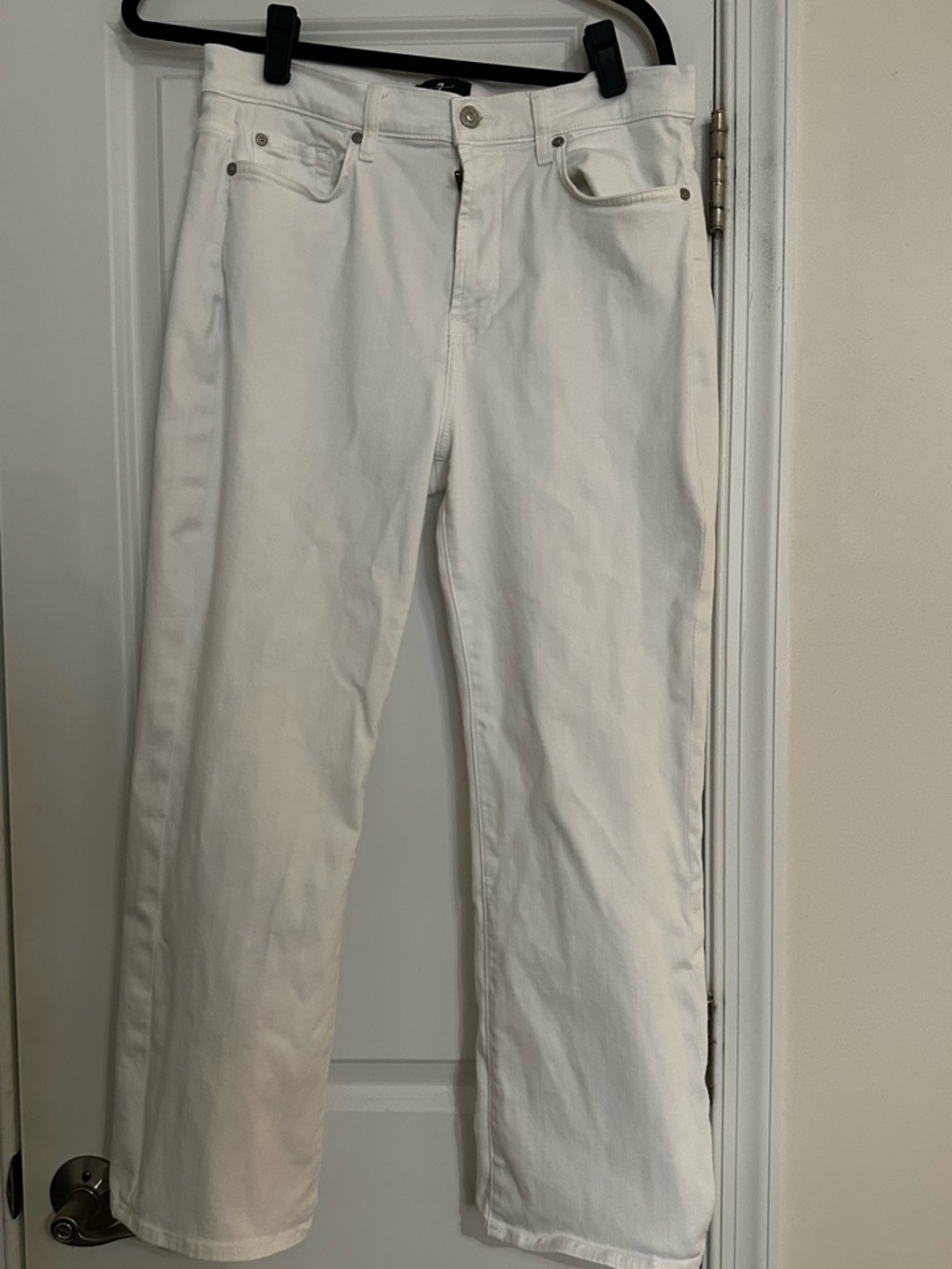7 For All Mankind White Denim Jeans